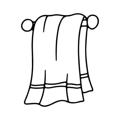 Towel Clipart Black And White