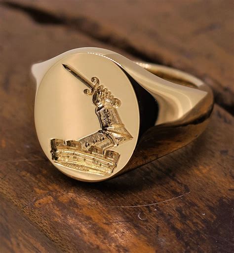 Seal Engraved Crest | Mens ring designs, Signet ring, Rings for men