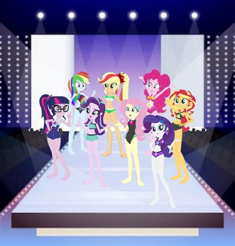 Equestria girls Swimsuit fashion show request by TheEmperorOfHonor on DeviantArt