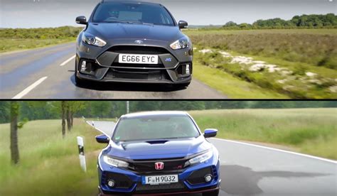 2018 Honda Civic Type R vs. Focus RS Review: One of Them Isn't Fun ...