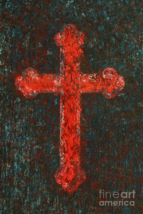 Cross of Red Painting by Pattie Calfy - Fine Art America