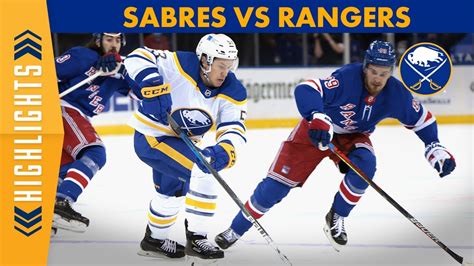 Buffalo Sabres vs. New York Rangers Highlights | March 2, 2021 - YouTube