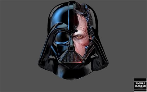 DARTH VADER Anakin Damaged Helmet Custom Head for Figure 3d - Etsy ...