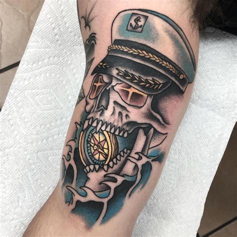 Sailor Skull by Daniel Adamczyk: TattooNOW