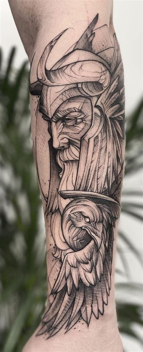 Odin Tattoos: Meanings, Symbols, Tattoo Designs & Ideas in 2021 | Tattoos, Tattoo designs, Odin