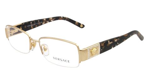 Versace VE 1175B Eyeglasses w/Gold Frame and Non- 53 mm Diameter Lenses, | Stylish eyeglasses ...