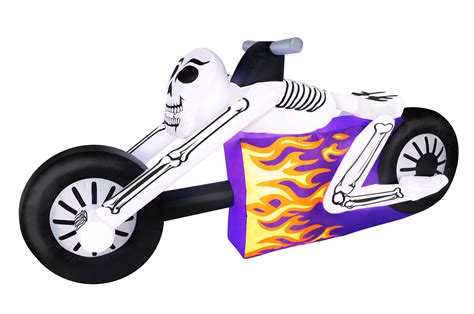 7.5' Inflatable Skeleton Cycle Halloween Inflatable – Seasons Inflatables