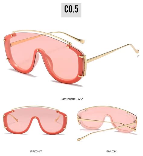 2023 Oversized Sunglasses Luxury Shades Half Frame Sunglasses Gafas De ...