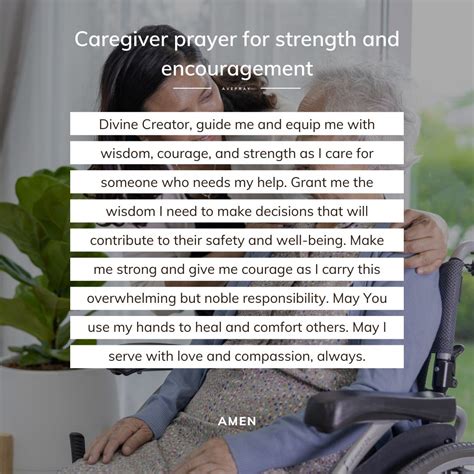 Caregiver prayer for strength and encouragement – AvePray