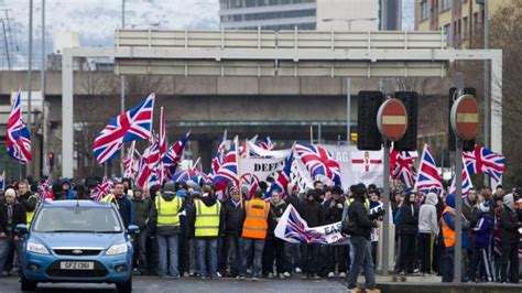 Union flag protests: 'Police allowed illegal marches' - BBC News