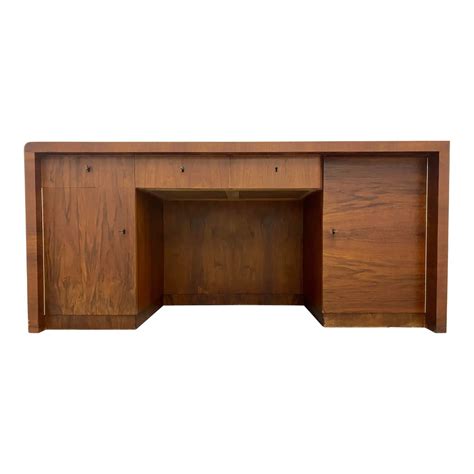 Mid 20th Century Stuttgart Solid Wood Executive Desk in 2022 | Executive desk, Solid wood, Desk