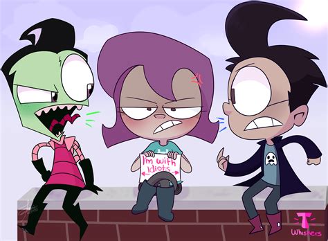 Zim Dib and Gaz (Invader Zim) by T-Whiskers on DeviantArt