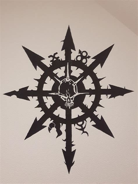 Warhammer 40K Chaos Symbol - Wallart by McShepp on DeviantArt