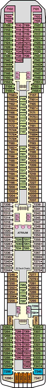 Carnival Miracle Deck Plans: Ship Layout, Staterooms & Map - Cruise Critic