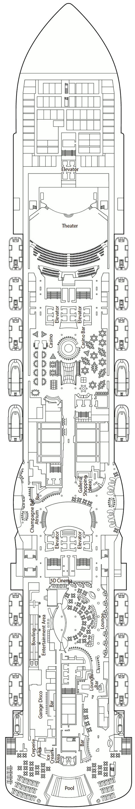 MSC Seaside Deck Plans - Cruiseline.com