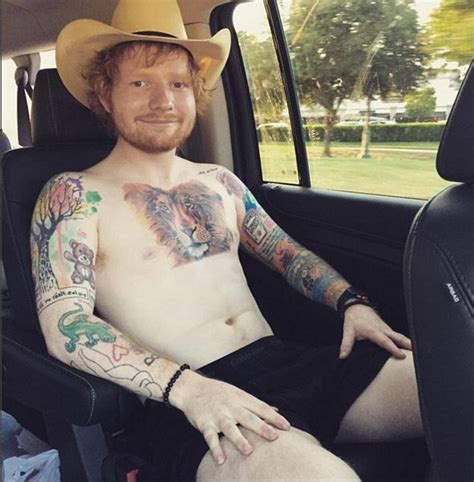 Ed Sheeran unveils his 60 elaborate tattoos | Daily Mail Online