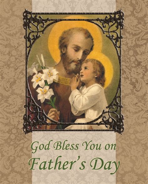 Father's Day Card - St. Joseph & Child Jesus > Greeting Cards