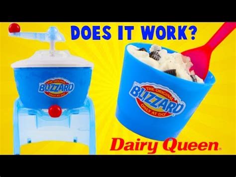 Dairy Queen Blizzard Maker - Does It Work? - YouTube