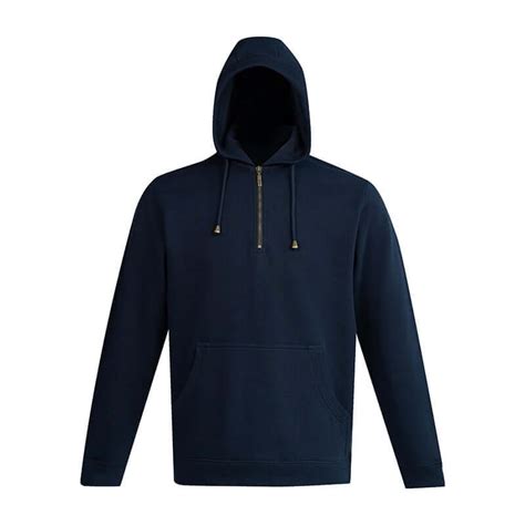 Men's Quarter Zip Fleece Hoodie - Longtex Garment