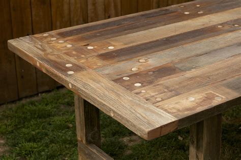 Arbor Exchange | Reclaimed Wood Furniture: Weathered Outdoor Dining Table