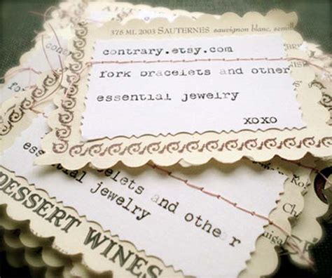 Showcase of Very Original Handmade Business Cards - Designbeep