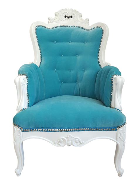 Antique Turquoise Velvet Accent Chair | Everything Turquoise