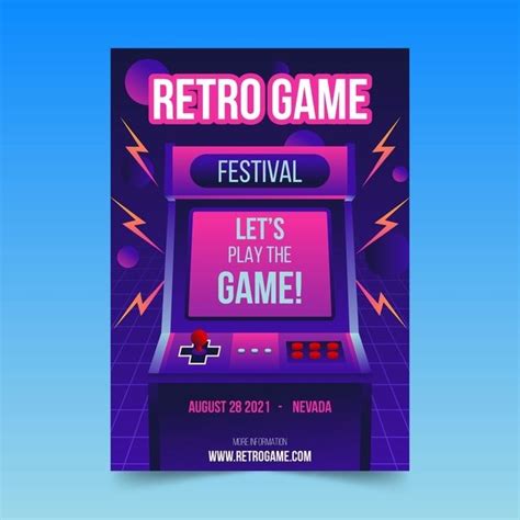 Modello di poster di gioco retrò con illustrazioni | Vettore Gratis | Retro games poster, Retro ...