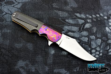 Jason Clark Custom Clip Point Timascus CF XHP – Knife Habit