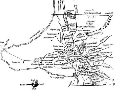 Map of Kolhapur city | Download Scientific Diagram