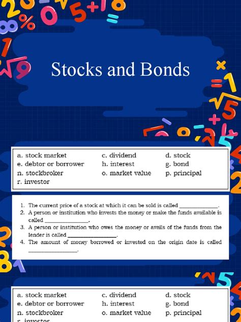 Stock and Bonds | PDF | Stocks | Dividend