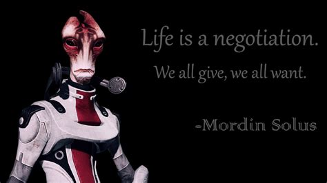 "Life is a negotiation..." -Mordin Solus [1191x670] : QuotesPorn