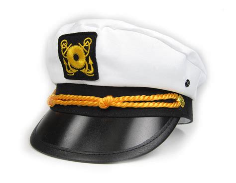 ADULT skipper Yacht BOAT CAPTAIN cap SAILOR Hat | eBay