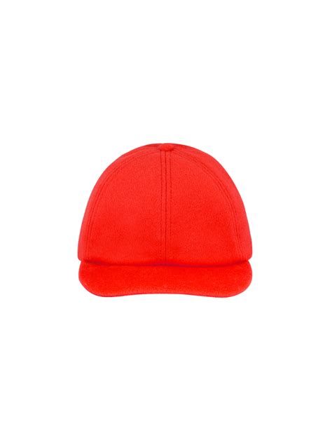 Red Baseball Cap - cashmere - Paris+Hendzel Handcrafted Goods