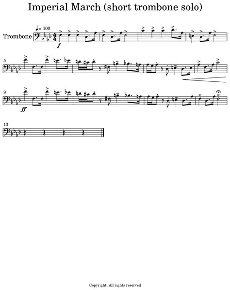 Trombone sheet music – Artofit