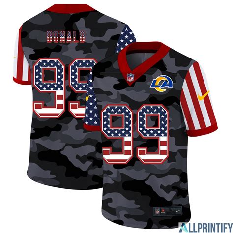 Aaron Donald 99 Los Angeles Rams Limited Player Jersey Camo - Allprintify