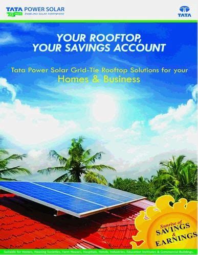 TATA Power Rooftop Solar Panels at best price in Mumbai by MNM Solar Power Systems | ID: 12821495530