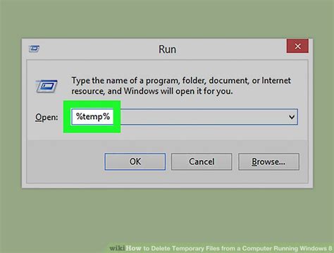 How to Delete Temporary Files from a Computer Running Windows 8