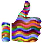 Prismatic Thumbs Up 5 | Free SVG