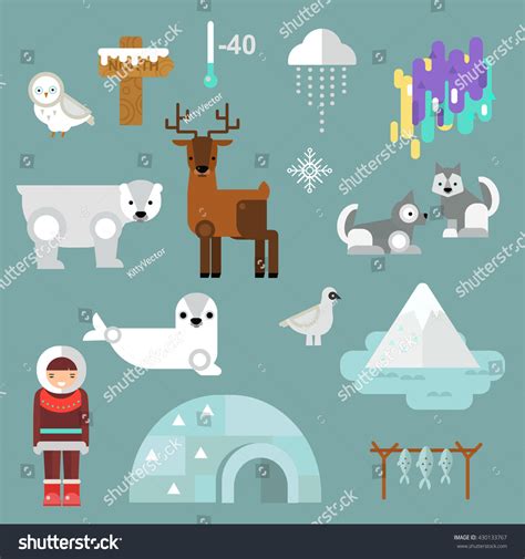 Alaska State Symbols Map Alaska Symbols Stock Vector (Royalty Free ...