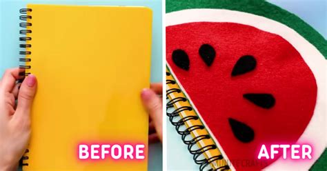 A guide for DIY notebook covers to brighten your school days / 5-Minute Crafts