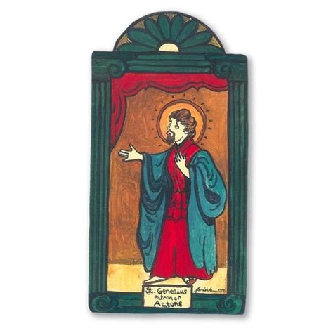 St. Genesius Patron Saint of Actors Retablo by Lynn Garlick Retablos ...