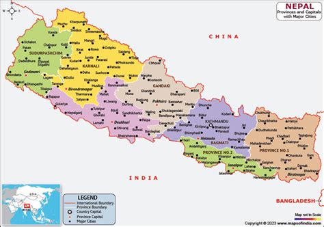 Map Of Nepal State Wise - Callie Veronike