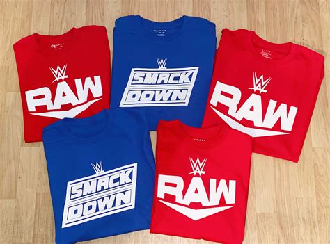 WWE T-Shirt WWE Smackdown T-Shirt WWE Fanatic T-Shirt Raw | Etsy