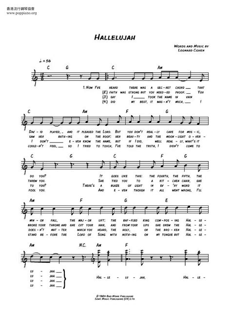 Hymn-Hallelujah Sheet Music pdf, - Free Score Download ★