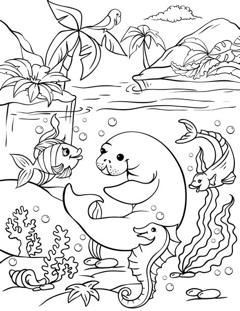 Sea Animals Coloring Pages Pdf