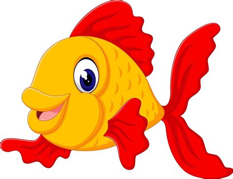 cute fish cartoon 7579028 Vector Art at Vecteezy