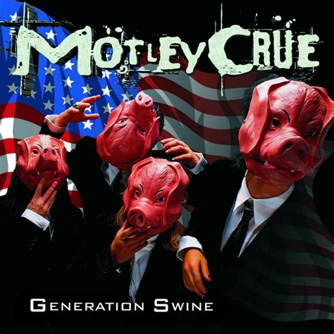 MOTLEY CRUE Generation Swine BANNER Huge 4X4 Ft Fabric Poster Tapestry ...