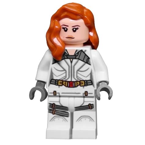 LEGO Set fig-010689 Black Widow, White Jumpsuit, Dark Bluish Gray Hands | Rebrickable - Build ...