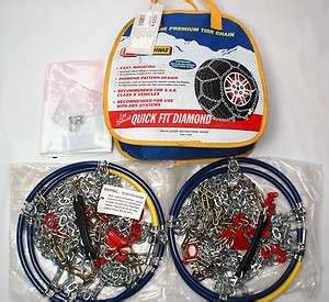 NEW Les Schwab Laclede Quick Fit Diamond Premium Tire Snow Chains