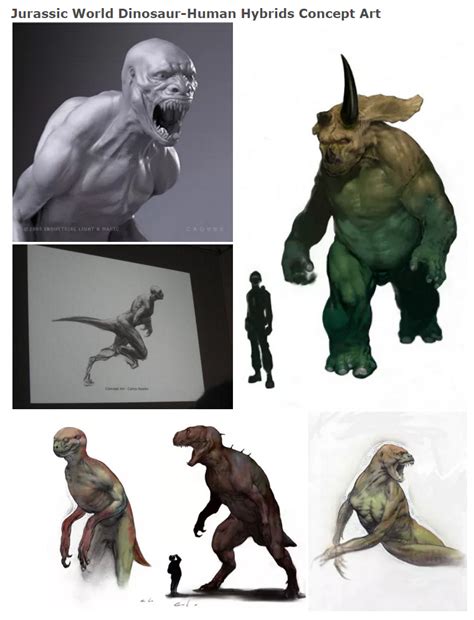 Jurassic Park 4 Concept Art Shows Raptor Human Hybrid - QuirkyByte